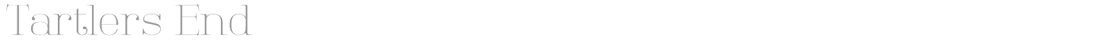 Tartlers End font preview